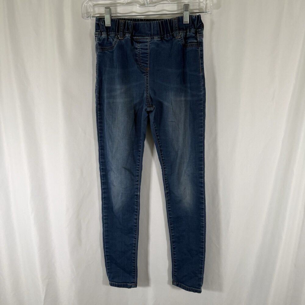 Boden Jeans Girls 11Y Medium Wash Blue Pull On Elastic Waist 25" Inseam